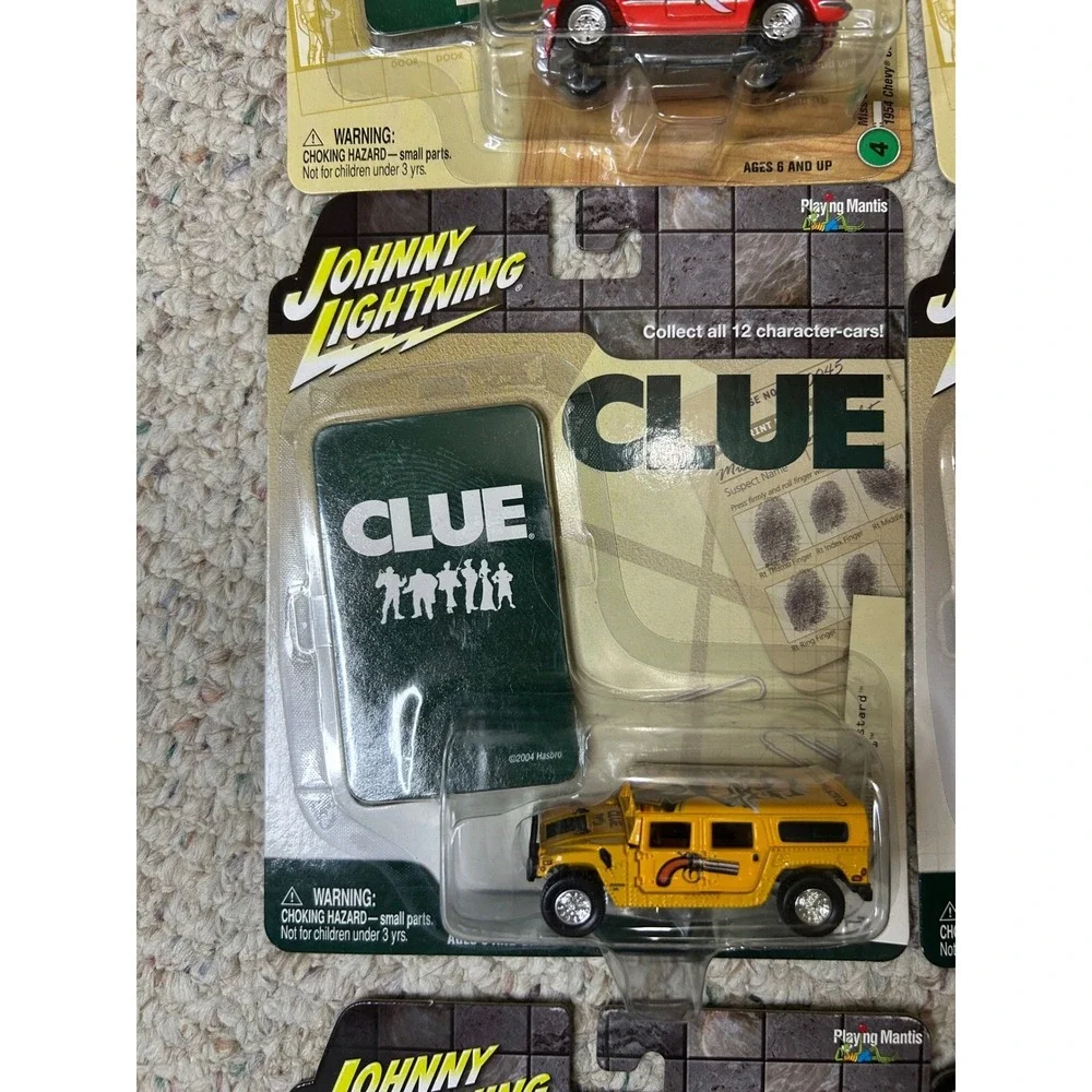 Johnny Lightning Clue Character Cars Lot Of 9 New In Package Collectible‎ Toys